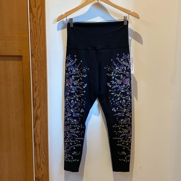 Pants - Floral Yoga Pants